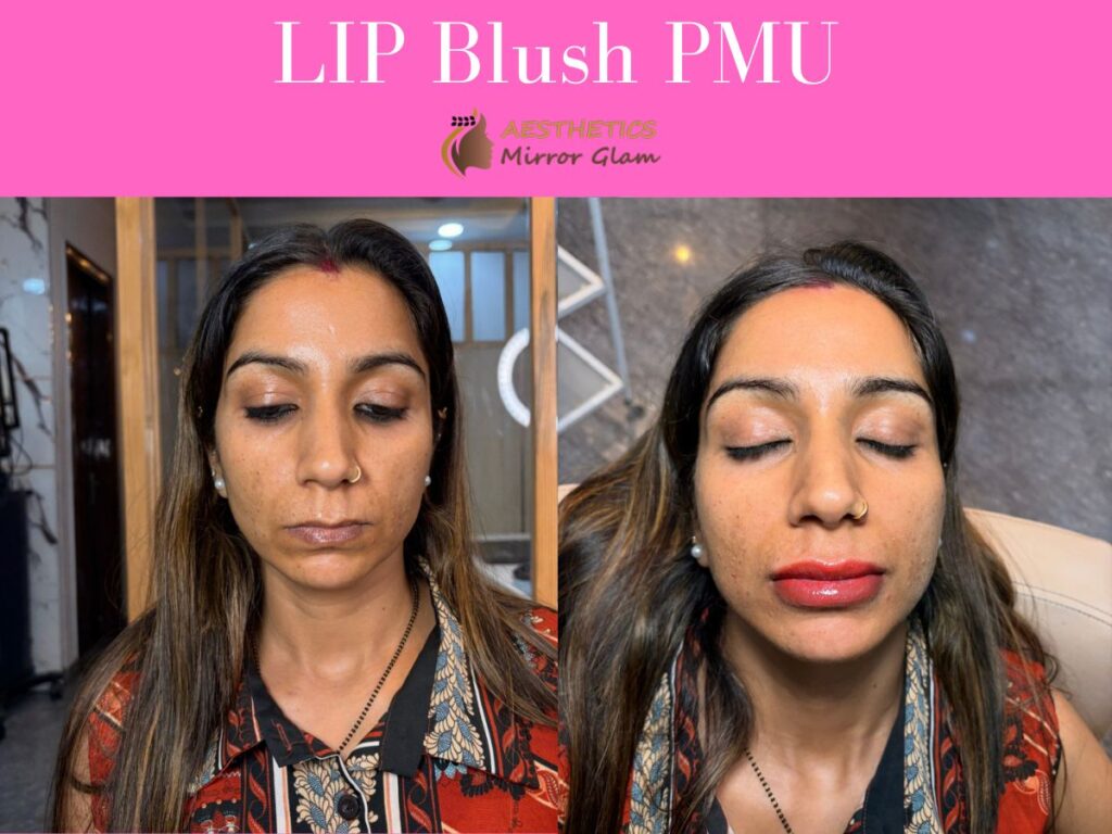 Lip blush permanent makeup in rohini, delhi